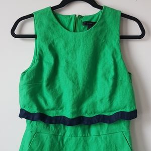 J. Crew Green Layer Dress